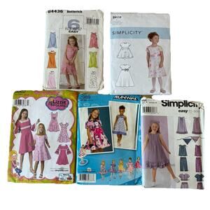 5 Girls School Dresses Sundress Lizzie McGuire Project Runway Cute Sew Patterns